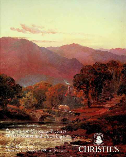 Christies Oct 1991 English & Victorian Pictures, Watercolours & Drawings