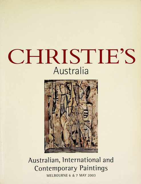 Christies May 2003 Australian, International & Contemporary Paintings
