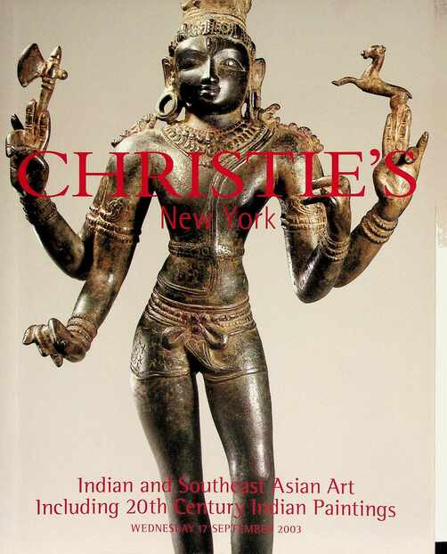 Christies September 2003 Indian & Southeast Asian Art inc. 20th Century