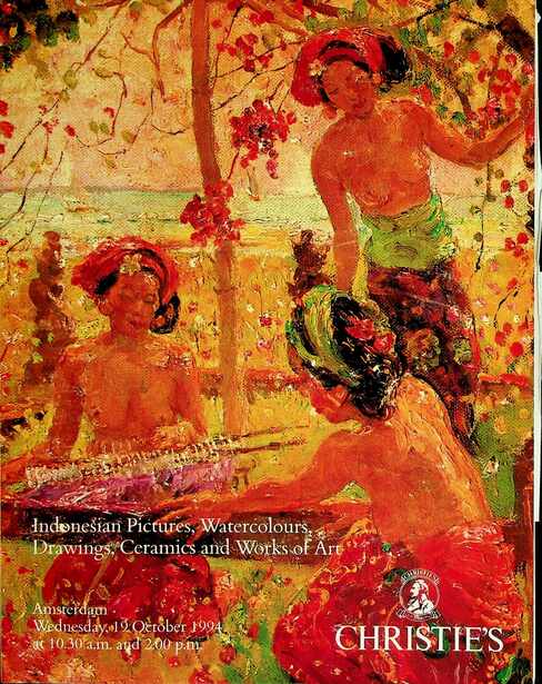 Christies Oct 1994 Indonesian Picture, Watercolours Drawings & Ceramics WOA