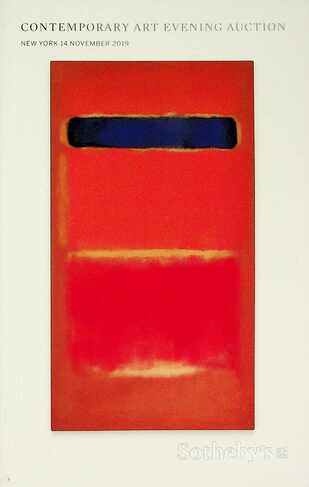 Sothebys November 2019 Contemporary Art Evening Auction