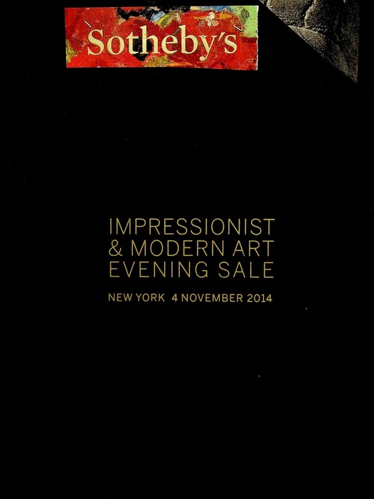 Sothebys November 2014 Impressionist & Modern Art Evening Sale