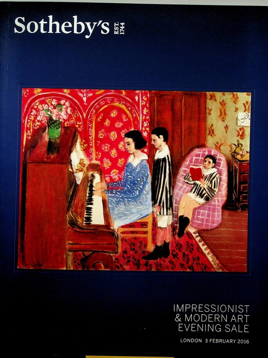 Sothebys February 2016 Impressionist & Modern Art Evening Sale