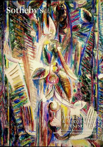 Sothebys June 2020 Impressionist & Modern Art Evening Sale etc.