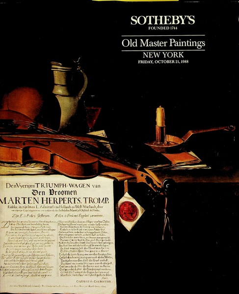 Sothebys April 1988 Old Master Paintings
