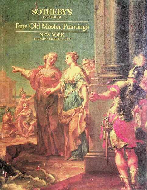 Sothebys May 1992 Important Old Master Paintings inc. Coll. of Jaime Ortiz