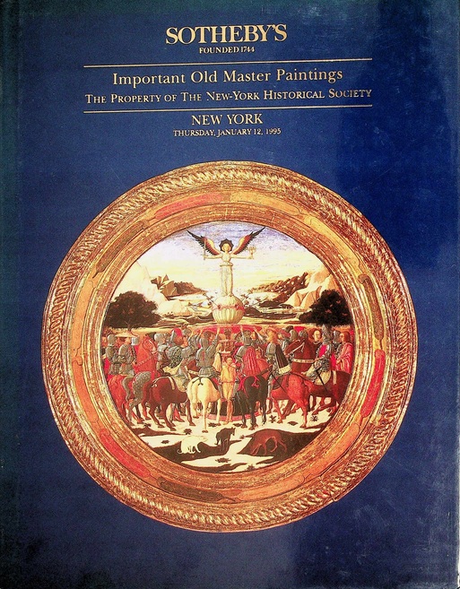 Sothebys January 1995 Important Old Master Paintings The Property of