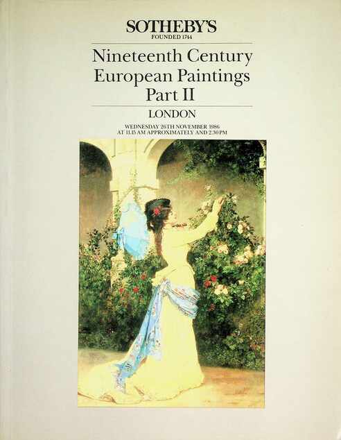 Sothebys November 1986 19th Century European Paintings