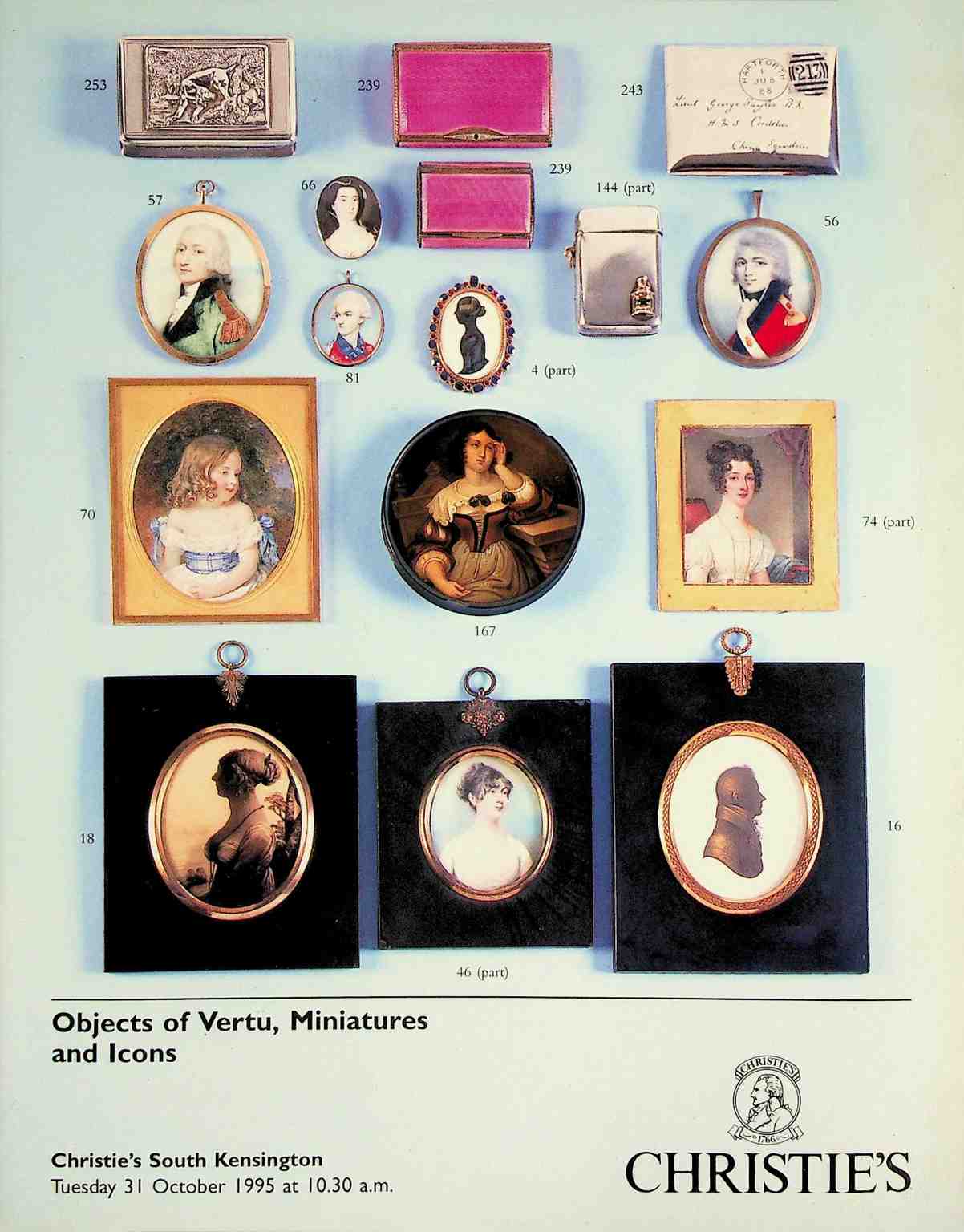 Christies October 1995 Objects of Vertu, Miniatures & Icons