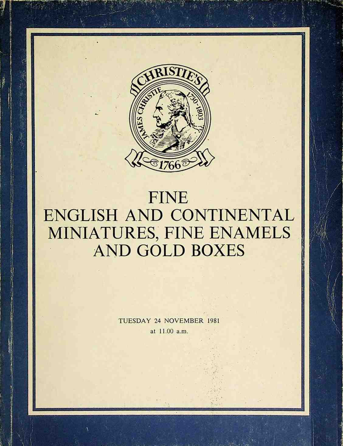 Christies Nov 1981 Fine English & Continental Miniatures & Gold Boxes