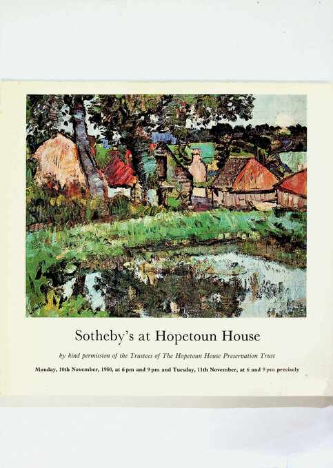 Sothebys November 1980 Scottish & English Silver, Carpets and Sporting Paintings