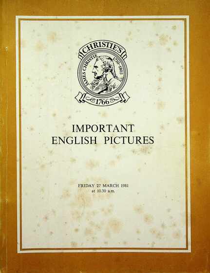 Christies March 1981 Important English Pictures