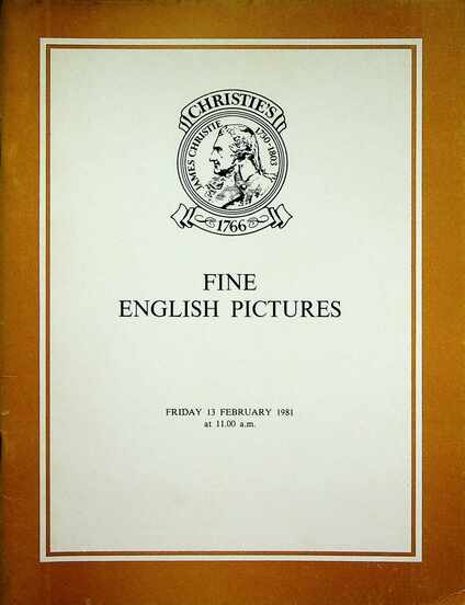 Christies February 1981 Fine English Pictures
