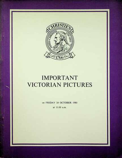 Christies October 1980 Important Victorian Picture