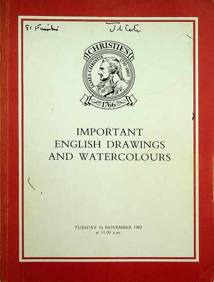 Christies November 1982 Important English Drawings & Watercolours