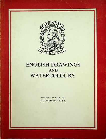 Christies July 1981 English Drawings & Watercolours