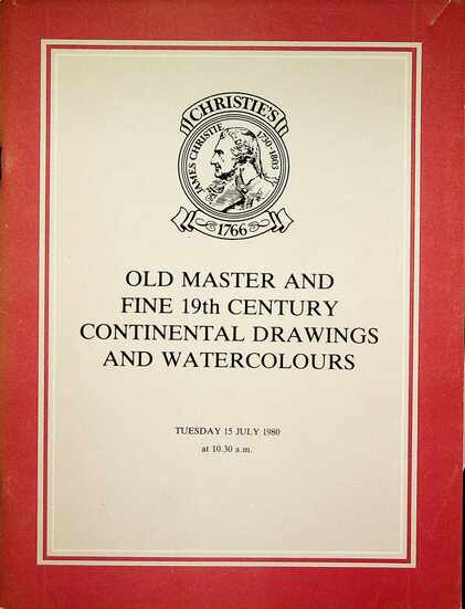 Christies July 1980 Old Master & Fine 19th Century Continental Drawings