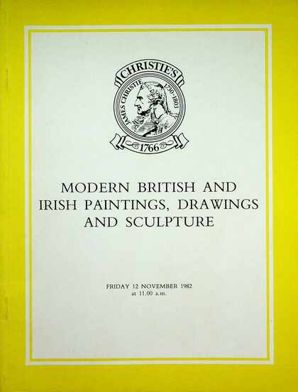 Christies November 1982 Modern British & Irish Paintings, Drawings & Sculpture