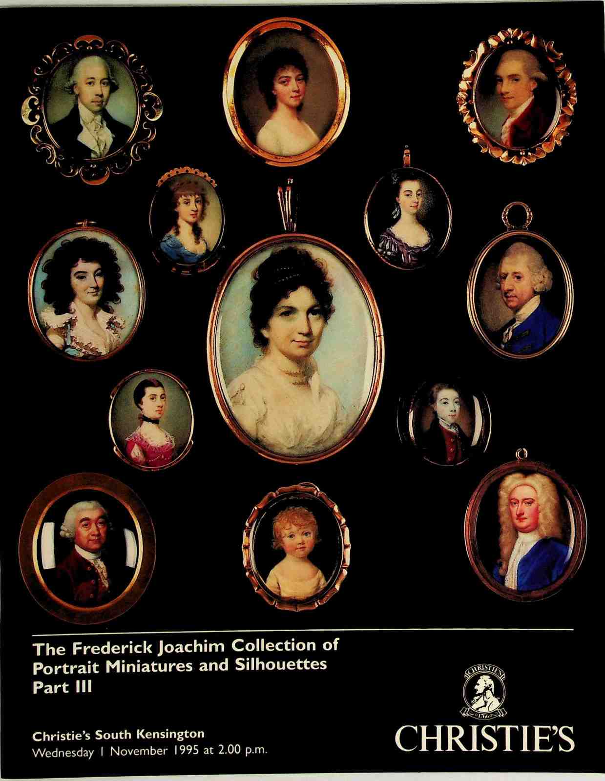 Christies Nov 1995 Portrait Miniatures & Silhouettes Frederick Joachim Collectio