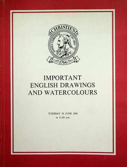 Christies June 1981 Important English Drawings & Watercolours