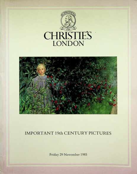 Christies November 1985 Important 19th Century Pictures