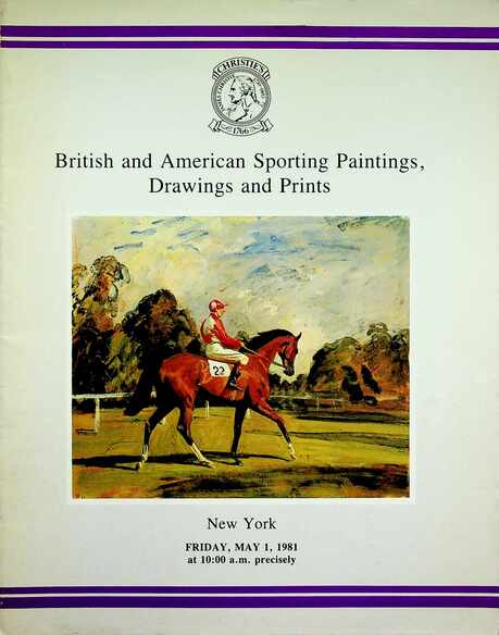 Christies May 1981 British & American Sporting Paintings, Drawings & Prints
