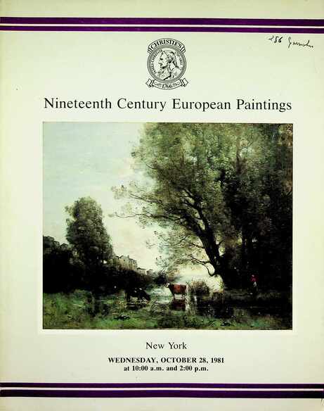 Christies October 1981 19th Century European Paintings