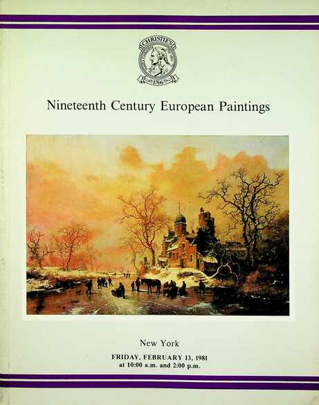 Christies February 1981 19th Century European Paintings