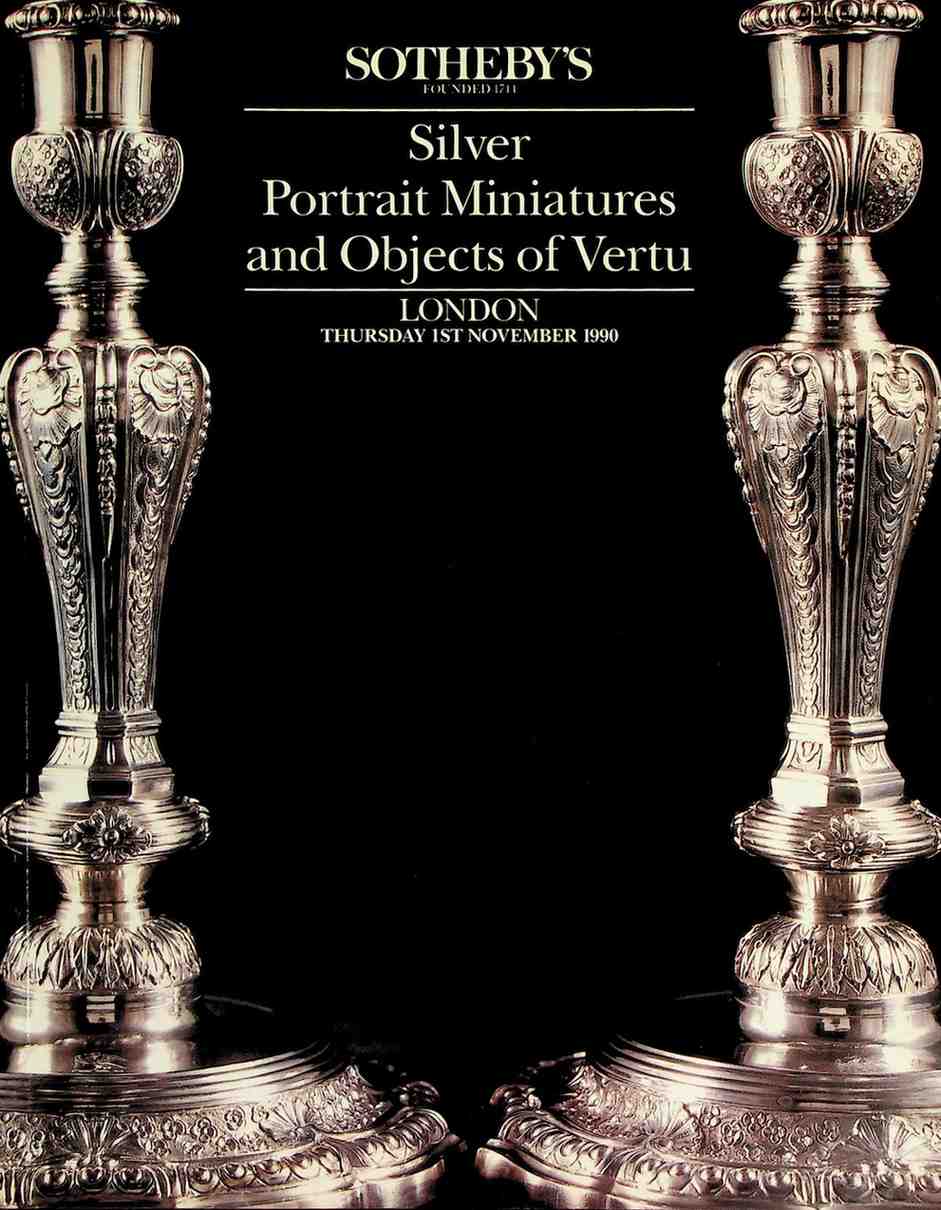 Sothebys Nov 1990 Silver Portrait Miniatures & Objects of Vertu