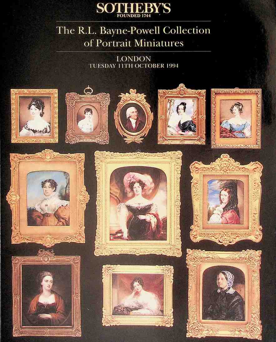 Sothebys October 1994 The R.L. Bayne-Powell Collection of Portrait Miniatures