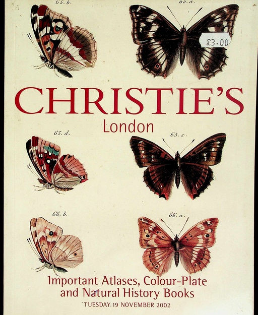 Christies Nov 2002 Important Atlases, Colour plate & Natural History Book