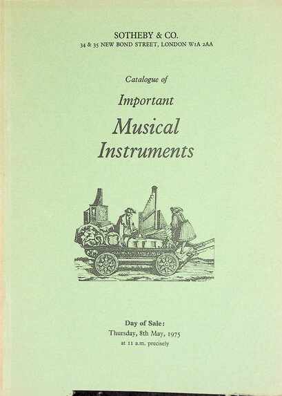 Sothebys May 1975 Important Musical Instruments