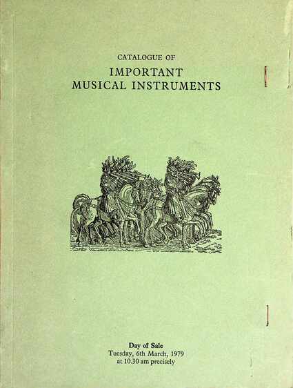 Sothebys March 1979 Important Musical Instruments