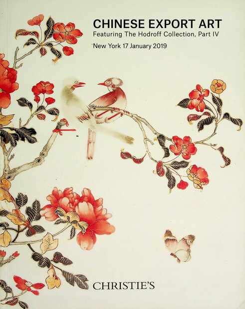 Christies January 2019 Chinese Export Art featuring Hodroff Collection