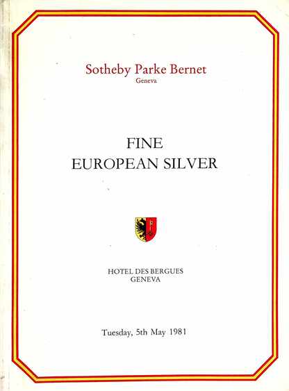 Sothebys May 1981 Fine European Silver