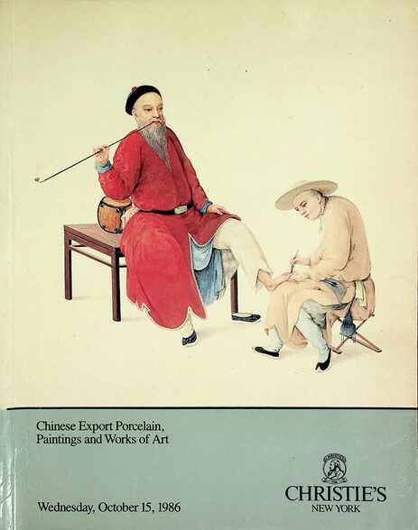 Christies October 1986 Chinese Export Porcelain, Paintings & WOA