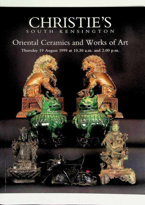 Christies August 1999 Oriental Ceramics & Works of Art