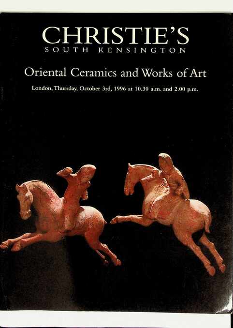 Christies October 1996 Oriental Ceramics & Works of Art