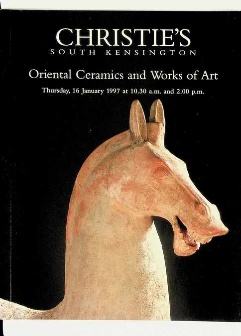 Christies January 1997 Oriental Ceramics & Works of Art