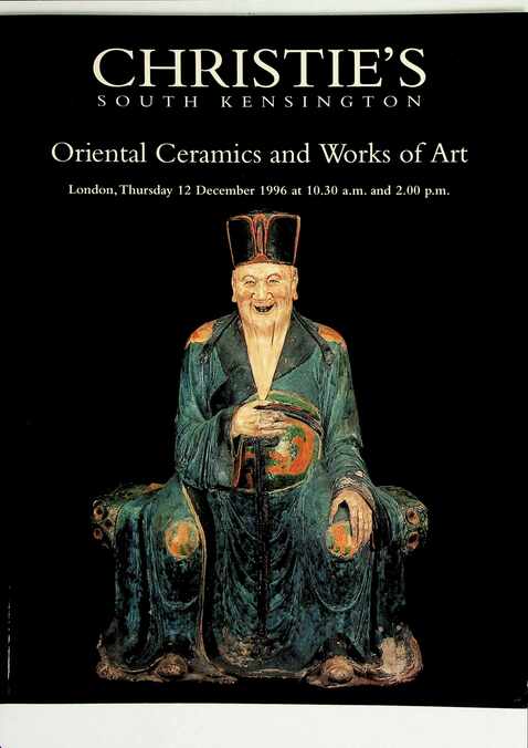 Christies December 1996 Oriental Ceramics & Works of Art