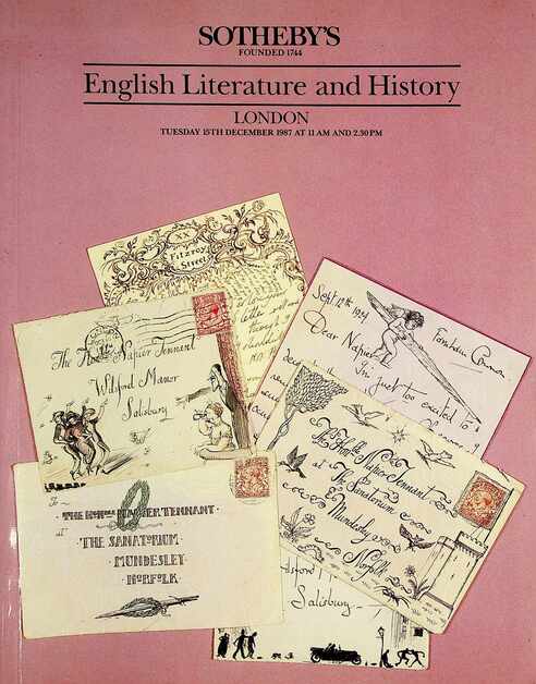 Sothebys December 1987 English Literature & History