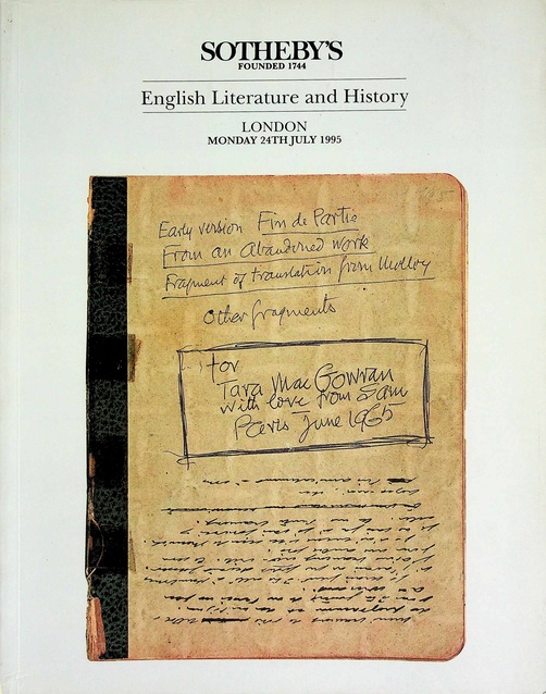 Sothebys July 1995 English Literature & History (Digital only)