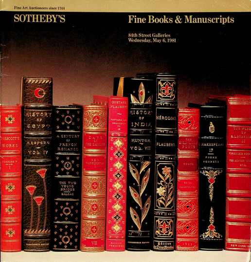 Sothebys May 1981 Fine Books & Manuscripts