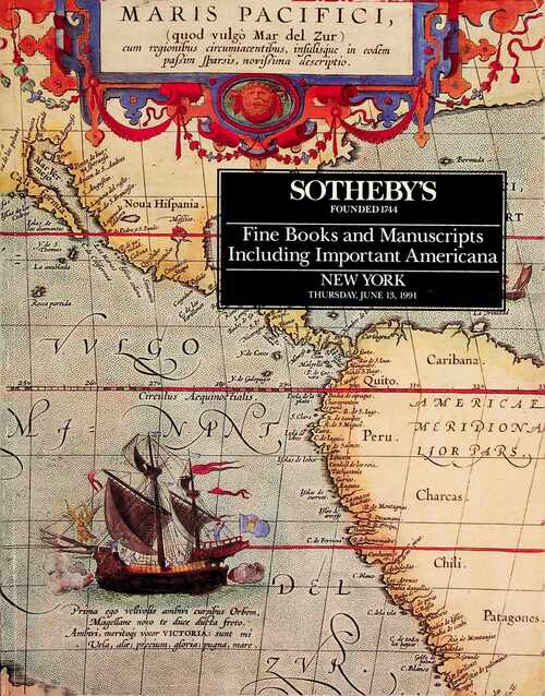 Sothebys June 1991 Fine Books & Manuscripts inc. Imp. Americana (Digital ony)
