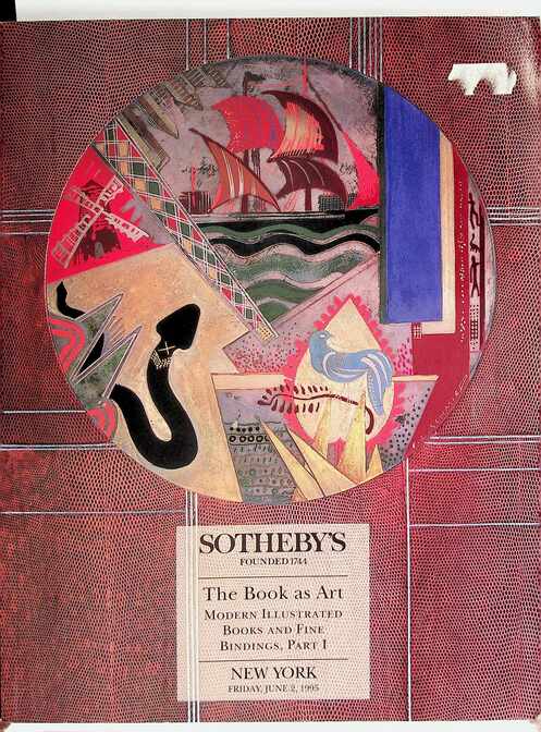 Sothebys June 1995 The Books as Art Modern Illustrated Book & Fine Bindings