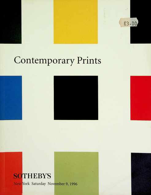 Sothebys November 1996 Contemporary Prints
