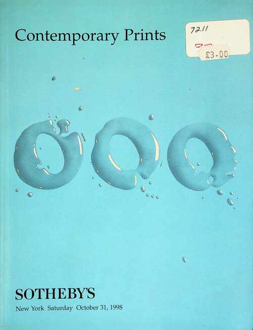 Sothebys October 1998 Contemporary Prints