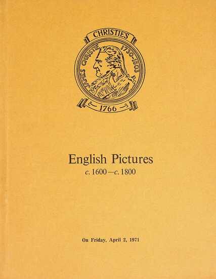 Christies April 1971 English Pictures c. 1600 - c.1800