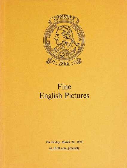 Christies March 1974 Fine English Pictures