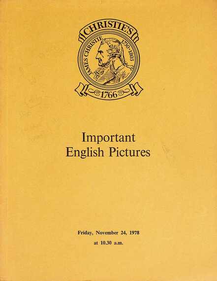 Christies November 1978 Important English Pictures